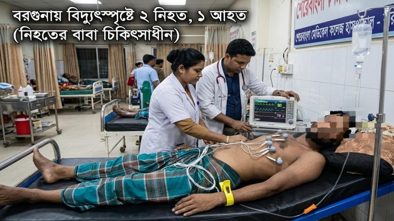 আমতলী-তালতলীতে বিদ্যুৎস্পৃষ্টে নিহত ২, আহত ১