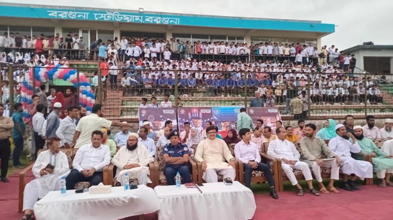 বরগুনায় “নতুন কুঁড়ি স্পোর্টস-২০২৬” উদ্বোধন: ১ম দিনে টাইব্রেক
