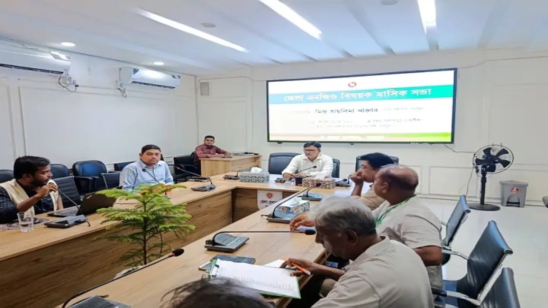 বরগুনায় জেলা এনজিও বিষয়ক মাসিক সভা অনুষ্ঠিত