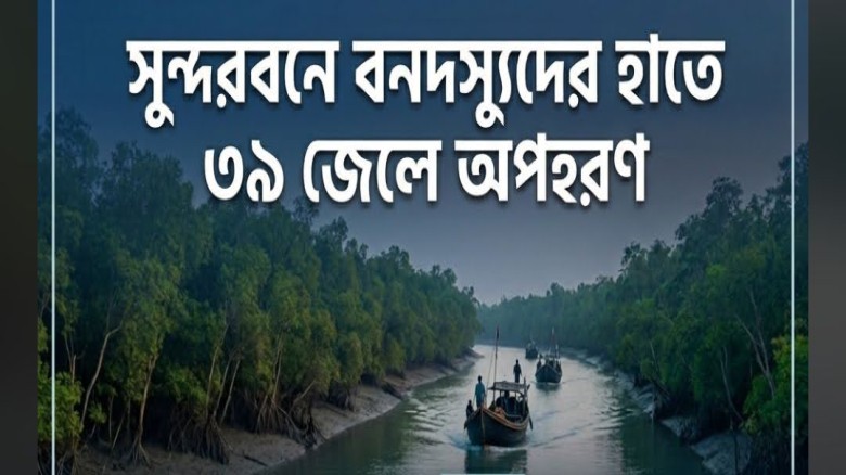 সুন্দরবনে বনদস্যুদের হাতে ৩৯ জেলে অপহরণ: মাথাপিছু দেড় লাখ টা