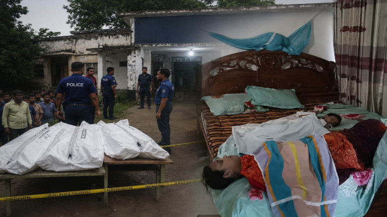 বরগুনা জেলা পরিষদ ডাকবাংলোয় মা ও দুই শিশুকন্যার লাশ!