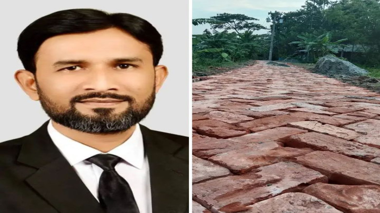 বরগুনায় ব্যক্তিগত উদ্যোগে রাস্তা নির্মাণ করে অনন্য দৃষ্টান্ত স্থাপন করলেন এ্যাডভোকেট মতিন