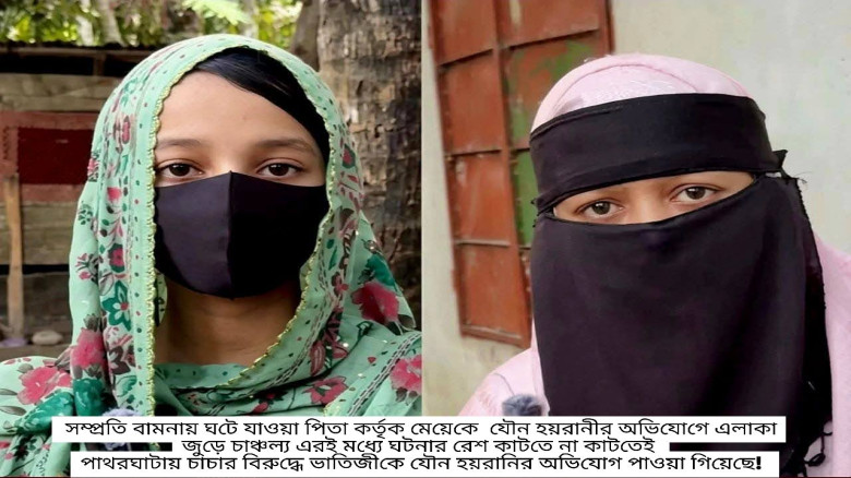 পাথরঘাটায় চাচার বিরুদ্ধে ভাতিজীর যৌন হয়রানির অভিযোগ!