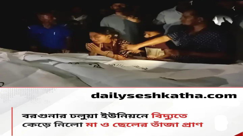 বরগুনায় বিদ্যুৎস্পৃষ্ট হয়ে মা-ছেলের মর্মান্তিক মৃত্যু