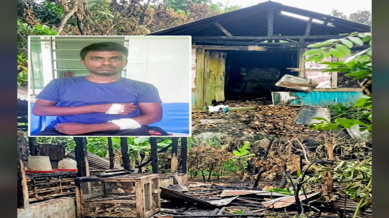 বরগুনায় পূর্ব শত্রুতার জেরে বসতবাড়ি ও মুরগির ফার্মে অগ্নিসংযোগ: লুটপাট, আহত ১