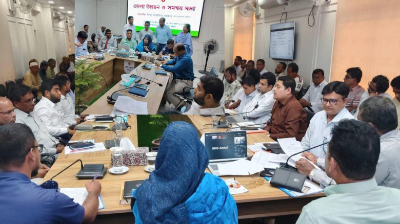 বরগুনায় জেলা উন্নয়ন ও সমন্বয় কমিটির মাসিক সভা অনুষ্ঠিত