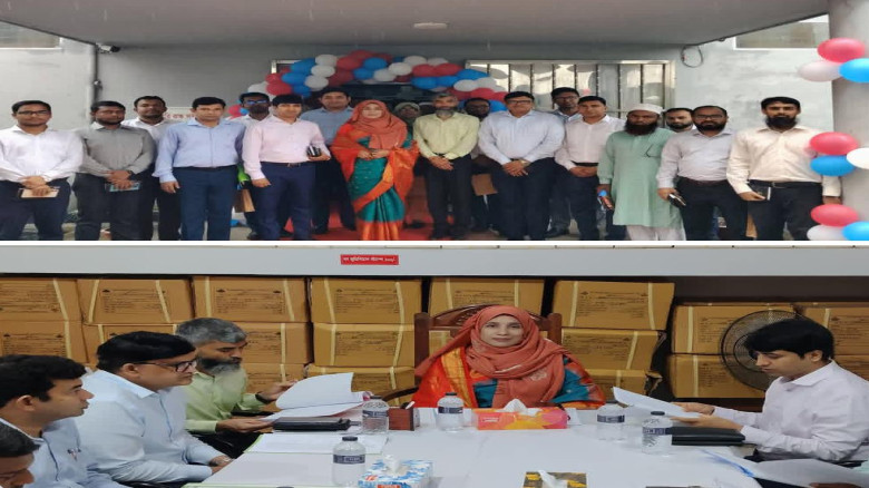 বরগুনায় জেলা প্রশাসক মিজ্ তাছলিমার নেতৃত্বে ট্রেজারি ভেরিফি