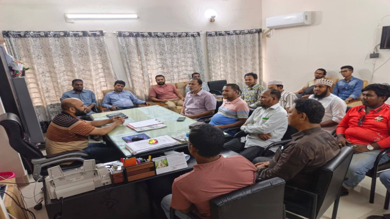 আমতলীতে নবাগত ওসির সঙ্গে সাংবাদিকদের মতবিনিময় সভা