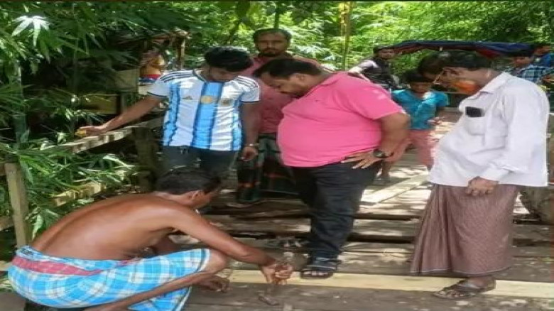 আমতলীতে হলদিয়া হাট ব্রিজ সংস্কার সম্পন্ন, স্বস্তিতে এলাকাবাস