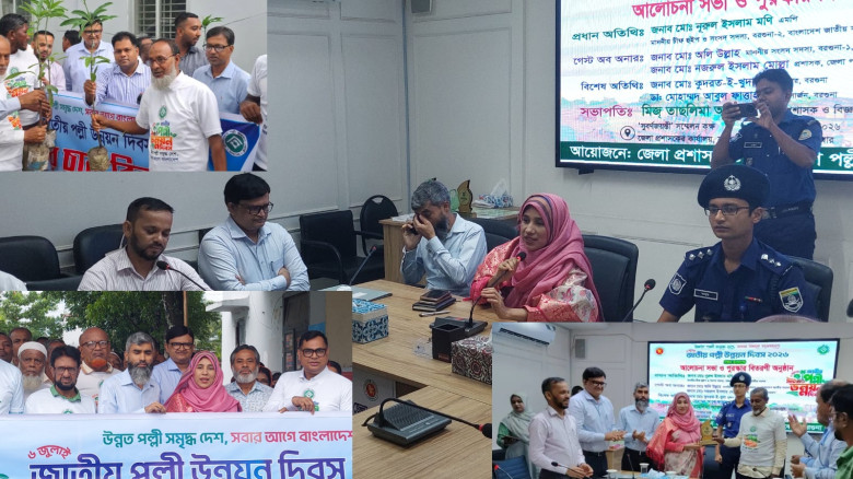 বরগুনায় জাতীয় পল্লী উন্নয়ন দিবস: সফল উদ্যোক্তাদের সম্মাননা ও