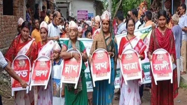 আমতলীতে উৎসবমুখর পরিবেশে রথযাত্রা অনুষ্ঠিত