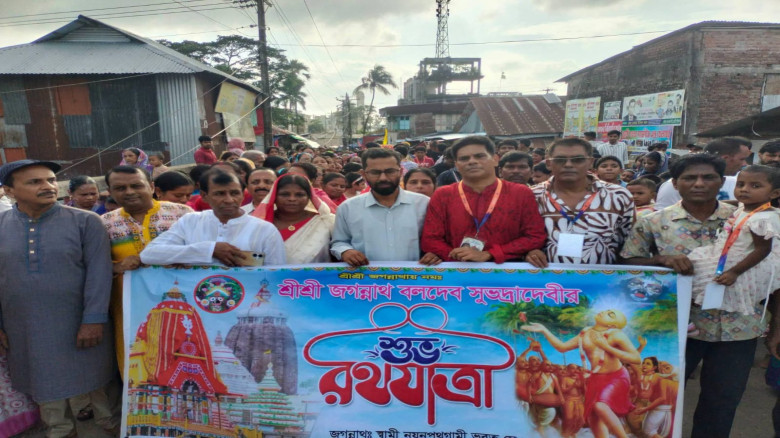 বেতাগীতে বর্ণাঢ্য আয়োজনে রথযাত্রা: