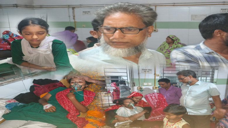 বরগুনায় গণ-হিস্টিরিয়ায় অসুস্থ শিক্ষার্থীদের পাশে অ্যাড. র