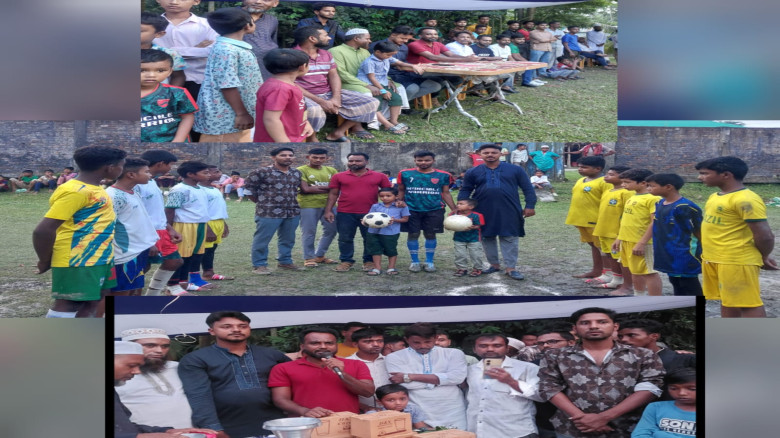 বরগুনার সোনাখালীতে ফুটবল ফাইনালে টাইগার ক্লাবের জয়